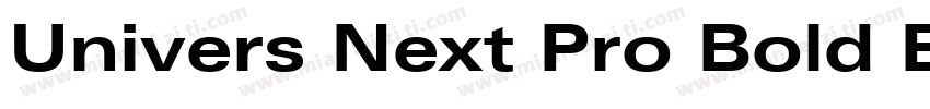 Univers Next Pro Bold Extended字体转换